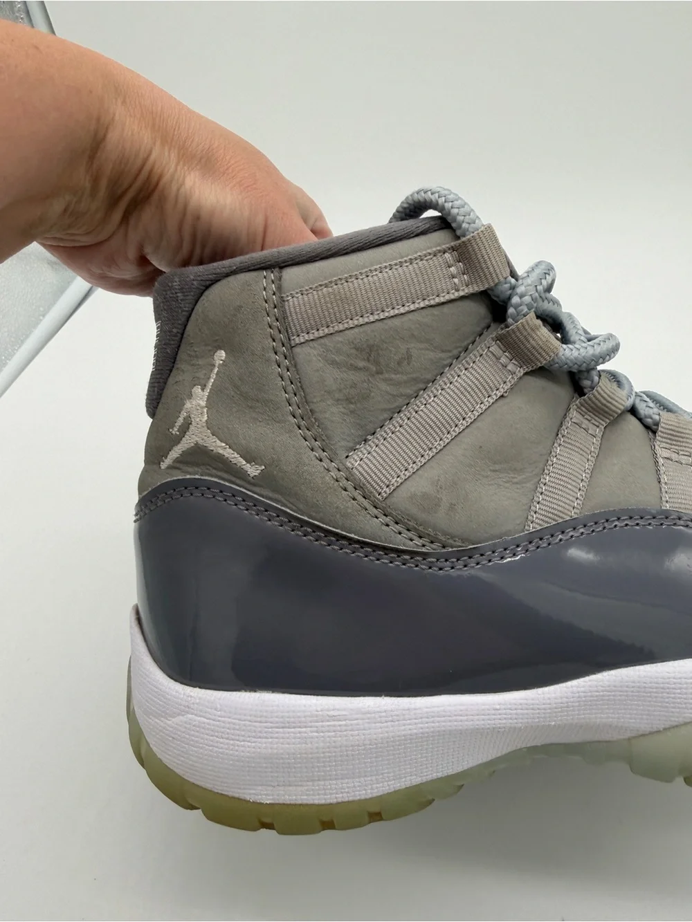 Nike Air Jordan 11 Retro CT8012-005 Shoes Cool Grey Patent Men's - Size 7.5